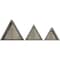 Ekena Millwork Triangle, Closed Back, Vintage Farmhouse Shadow Box Shelves, Barnwood Decor Collection, PK3 DECR15SBTRCBGY - alternate 5